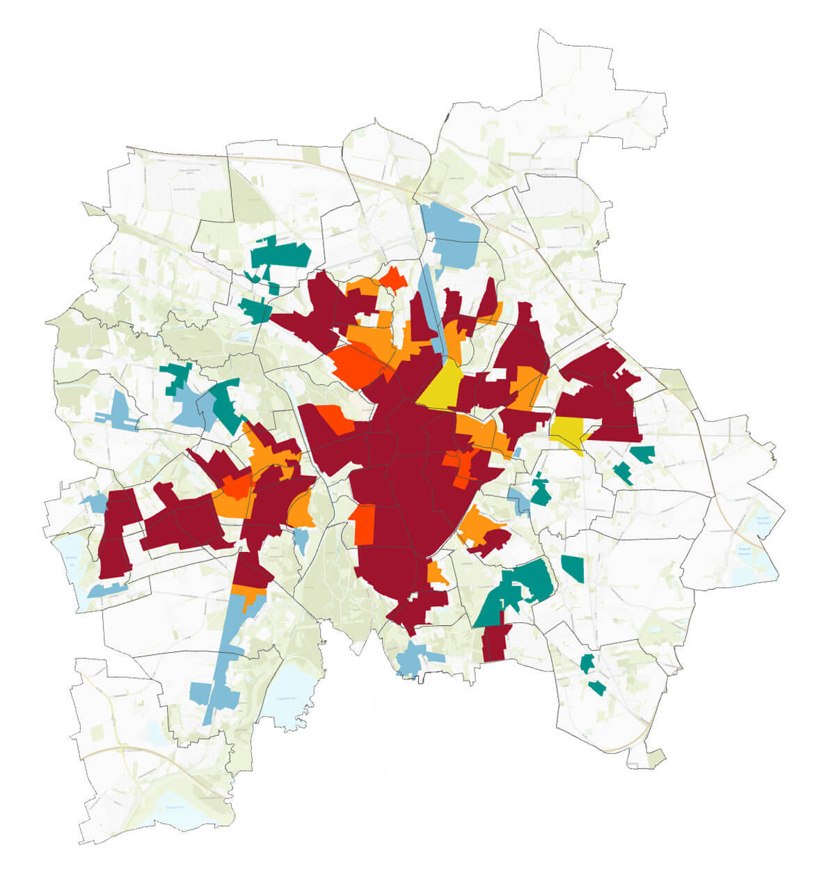 Leipziger W&auml;rmeplan Karte